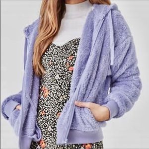 NWT Purple teddy jacket